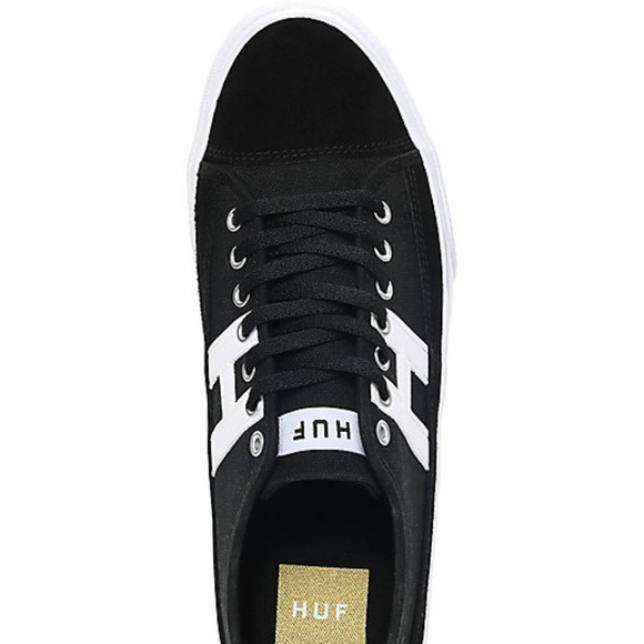 HUF Hupper 2 Lo Black & White Skate Shoes Men's - Picture 4 of 5